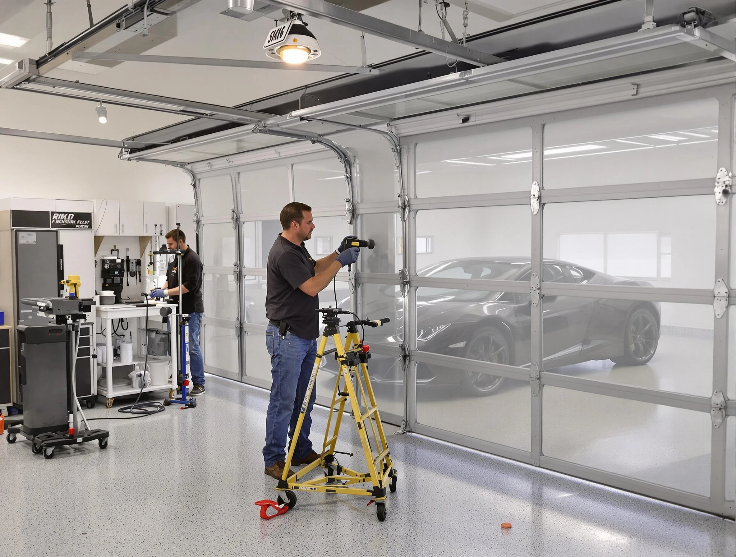 Garage Door Dents Repair in Highland Park